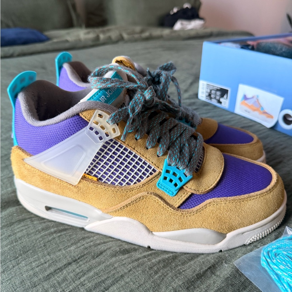 Union La X Air Jordan Nike 4 Desert Moss View 3